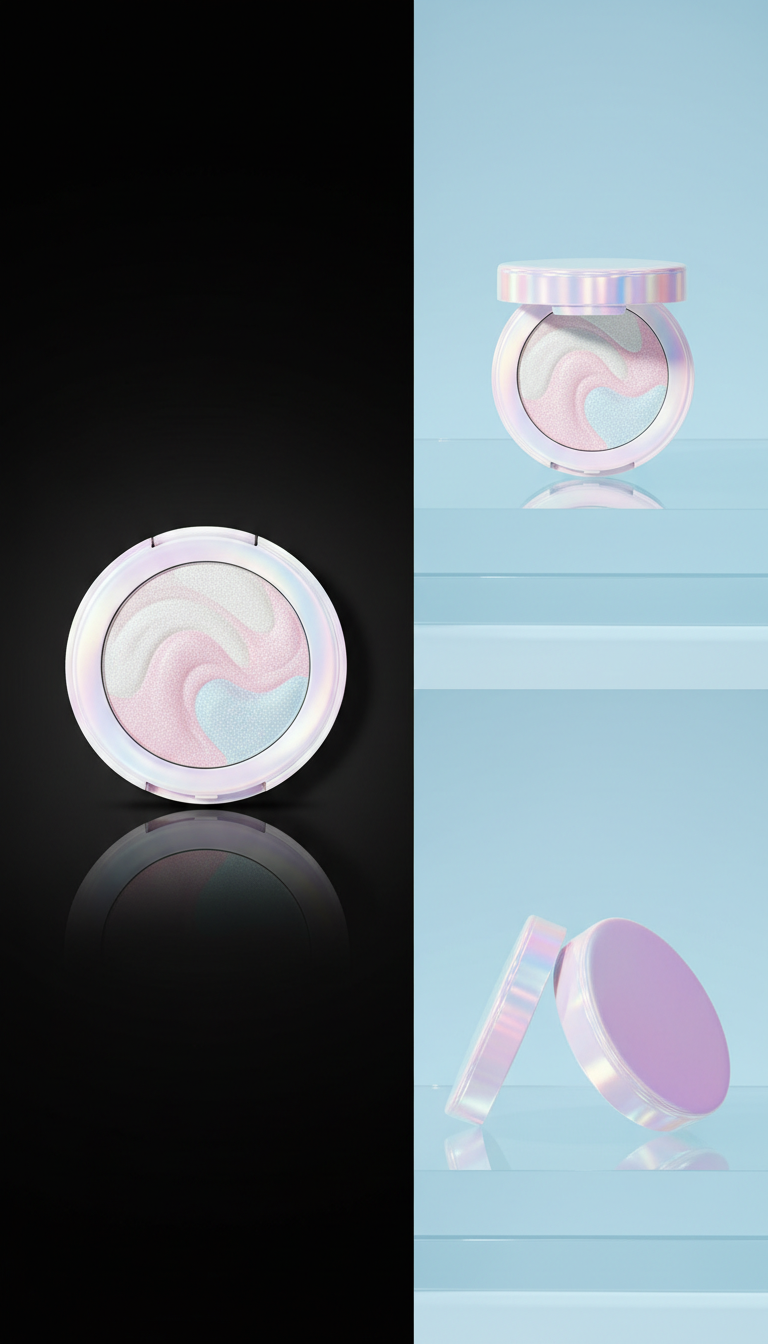 Holographic Highlighter Compact Prismatic Glow